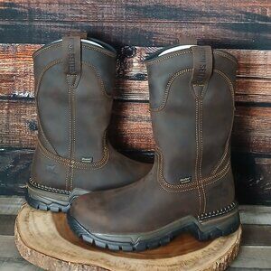 Irish Setter Red Wing Work Boots 8 D Two Harbors Steel Toe WPF Pull On 83906
